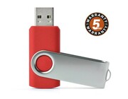 Pamięć USB TWISTER 8 GB czerwony z logo