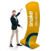 Stand reklamowy tekstylny Snake C 0,9 x 2,2 m z wydrukiem