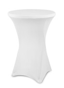 Obrus do stołu eventowego wysokiego (okrągły) - Biały