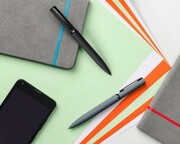 Długopis SOLID MAT czarny z logo