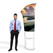 Stand reklamowy Tekstylny Tuba z wydrukiem dwustronnym