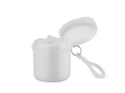 Poncho przeciwdeszczowe FLUXY biały z logo