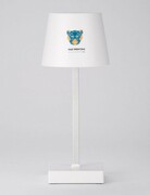 Lampka biurowa VIDIA biały z logo