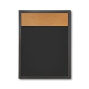 Tablica korkowa / suchościeralna 45 x 60 cm czarna tablica suchościeralna tablica korkowa do urzędu szkoły biura do pisania markerem pisakiem suchościeralnym