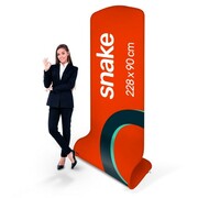 Stand reklamowy tekstylny Snake B 0,9 x 2,2 m z wydrukiem