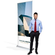 Rollup dwustronny Excaliber 120 x 200 cm stojak reklamowy rozwijany z opcją wydruku