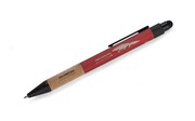 Długopis z touch pen BOSAY czerwony z logo