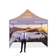 Namiot reklamowy 3x4,5m z nadrukiem indywidualnym