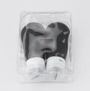 Zestaw pojemników podróżnych OLANNA czarny z logo