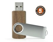 Pamięć USB TWISTER WALNUT 8 GB brązowy