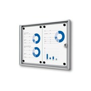 Gablota magnetyczna XS 2xA4 44x31 cm zamykana na kluczyk do użytku wewnętrznego gablota wewnętrzna gablota ogłoszeniowa gablota informacyjna tablica ogłoszeń tablica informacyjna