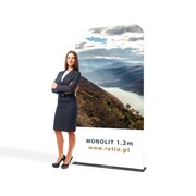 Stand reklamowy Tekstylny Monolith 1,2 x 2,3 m z wydrukiem jednostronnym