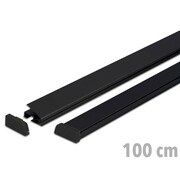 Listwy plakatowe STANDARD 100 cm - czarne listwy na plakat listwy banerowe reklamowe Na Zacisk Express Clip