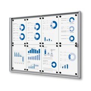 Gablota magnetyczna XS 8xA4 88x61 cm zamykana na kluczyk do użytku wewnętrznego gablota wewnętrzna gablota ogłoszeniowa tablica ogłoszeń tablica informacyjna