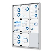 Gablota magnetyczna XS 9xA4 66x92 cm zamykana na kluczyk do użytku wewnętrznego gablota wewnętrzna gablota ogłoszeniowa gablota informacyjna tablica ogłoszeń tablica informacyjna