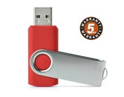 Pamięć USB TWISTER 16 GB czerwony z logo