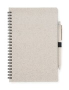 Notes z długopisem TRESA A5 beżowy (naturalny) z logo