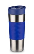 Kubek termiczny RONDE 420 ml niebieski z logo