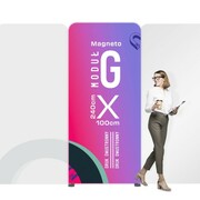 Moduł G Stoiska Magneto 100 x 240 cm z wydrukiem dwustronnym