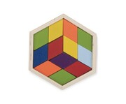 Układanka PIXO beżowy (naturalny) z logo