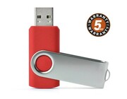 Pamięć USB TWISTER 32 GB czerwony z logo