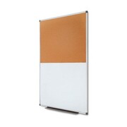 Tablica korkowa / aluminiowa 120 x 90 cm biała tablica suchościeralna tablica korkowa do urzędu szkoły biura do pisania markerem pisakiem suchościeralnym