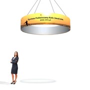 Podwieszany Baner Tekstylny Koło (średnica 3m, wysokość grafiki 0,6m)