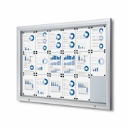 Zewnętrzna gablota magnetyczna typu T 18xA4 zamykana na kluczyk do użytku zewnętrznego gablota zewnętrzna gablota ogłoszeniowa gablota informacyjna tablica ogłoszeń tablica informacyjna