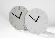 Zegar ścienny LUCIA popielaty (szary) z logo