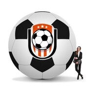 Dmuchana Piłka 3m pneumatyczna z nadrukiem indywidualnym logo, herbem na mecze, stadiony, wydarzenia sportowe