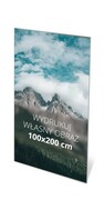 Obraz tekstylny ścienny 100 x 200 cm na ramie aluminiowej 20 mm z własnym wydrukiem i łatwym systemem wymiany