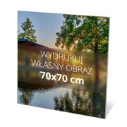 Obraz tekstylny ścienny 70 x 70 cm na ramie aluminiowej 20 mm z własnym wydrukiem i łatwym systemem wymiany