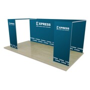 Stoisko modułowe EXPRESS - Zestaw ścianek E 500x200x200 cm