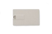 Pamięć USB KARTA ECO 64 GB biały z logo