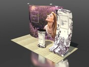 Zestaw reklamowy Lavenda - Ścianka + Trybunka + Stand + Oświetlenie