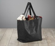 Torba na zakupy RPET TEAR czarny z logo