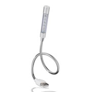 Lampka USB PROBE srebrny z logo