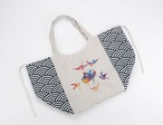 Torba na zakupy BOHO wielobarwny z logo