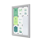 Gablota magnetyczna SLM 9xA4 63x89 cm z certyfikatem trudnopalności B1 zamykana na kluczyk do użytku zewnętrznego gablota zewnętrzna gablota ogłoszeniowa gablota informacyjna tablica ogłoszeń tablica informacyjna ogniotrwała