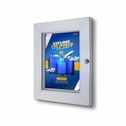 Gablota zatrzaskowa na plakat A4 (21x29,7 cm) zamykana na kluczyk do użytku zewnętrznego i wewnętrznego gablota zewnętrzna wewnętrzna gablota ogłoszeniowa gablota informacyjna tablica ogłoszeń tablica informacyjna