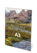 Obraz tekstylny ścienny A3 na ramie aluminiowej 20 mm z własnym wydrukiem i łatwym systemem wymiany