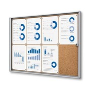 Gablota korkowa XSC 8xA4 88x61 cm zamykana na kluczyk do użytku wewnętrznego gablota wewnętrzna gablota ogłoszeniowa gablota informacyjna tablica ogłoszeń tablica informacyjna