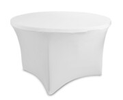 Obrus do stołu eventowego okrągłego fi122 cm - Biały