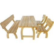 vidaXL Zestaw mebli ogrodowych, 4 cz., impregnowane drewno sosnowe FSC vidaXL 273753