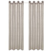 vidaXL Tkane zasłony w paski, 2 szt., 140 x 225 cm, beżowe vidaXL 133195