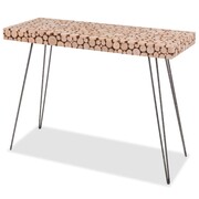 vidaXL Stolik typu konsola z prawdziwego drewna; 100,5 x 36,8 x 75 cm vidaXL 244726