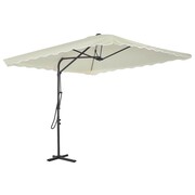 vidaXL Parasol ogrodowy na słupku stalowym, 250 x 250 cm, piaskowy vidaXL 44882