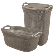 Curver Kosz na pranie i koszyk do magla Knit, 97 L, 240658 Curver 240658