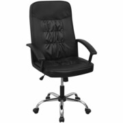 vidaXL vidalXL Krzesło biurowe Sztuczna skóra 67x70 cm Czarne vidaXL 20126