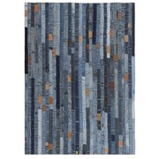 vidaXL Patchworkowy dywanik z dżinsu, 160 x 230 cm, niebieski vidaXL 132630